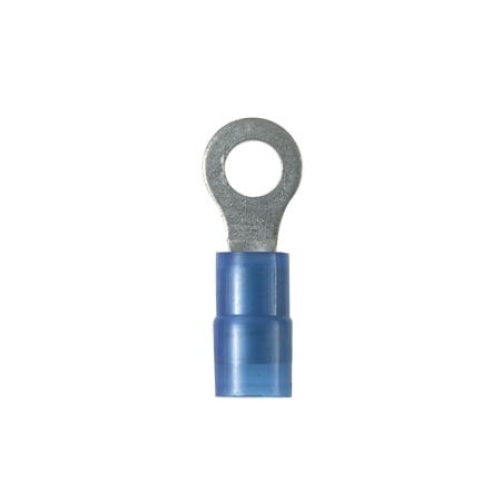 Panduit RING TERMINAL NYLON INSULATED, 18-14 AWG #8 STUD, BLUE PN14-8R-C